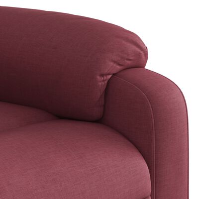 vidaXL Fauteuil inclinable Rouge bordeaux Tissu