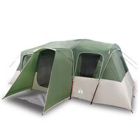 vidaXL Tente familiale tunnel 16 personnes vert imperméable