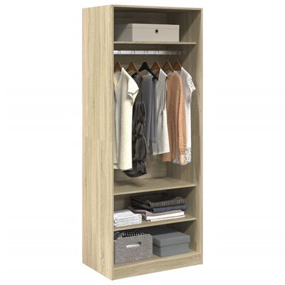 vidaXL Garde-robe chêne sonoma 80x50x200 cm bois d'ingénierie