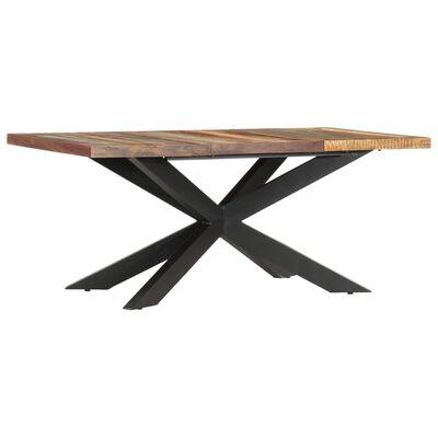 vidaXL Table de salle à manger 180x90x76cm Bois de récupération solide