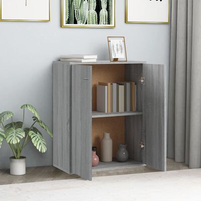 vidaXL Buffet Sonoma gris 60x30x75 cm Bois d'ingénierie