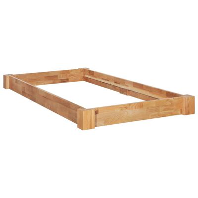 vidaXL Cadre de lit sans matelas bois de chêne massif 90x200 cm