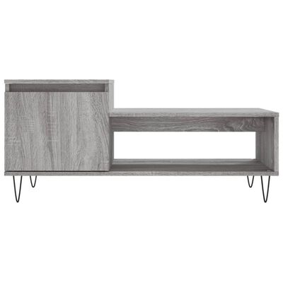 vidaXL Table basse Sonoma gris 100x50x45 cm Bois d'ingénierie