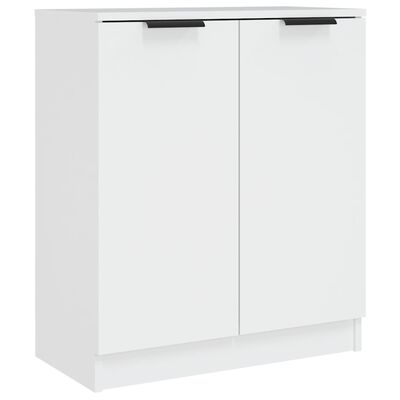 vidaXL Buffets 3 pcs Blanc Bois d'ingénierie