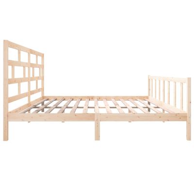 vidaXL Cadre de lit bois de pin massif 180x200 cm super king