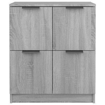 vidaXL Buffets 2 pcs Sonoma gris 60x30x70 cm Bois d'ingénierie