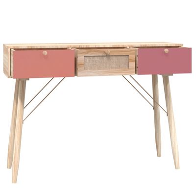 vidaXL Table console avec tiroirs 105x30x75 cm bois d'ingénierie