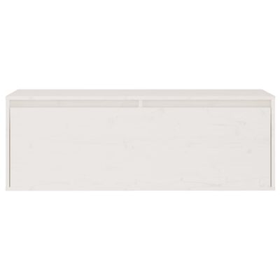 vidaXL Meubles TV 2 pcs Blanc Bois massif de pin