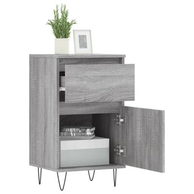 vidaXL Buffet sonoma gris 40x35x70 cm bois d'ingénierie