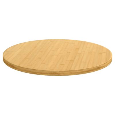 vidaXL Dessus de table Ø80x2,5 cm bambou