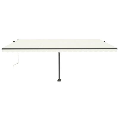 vidaXL Auvent automatique sur pied 500x300 cm Crème