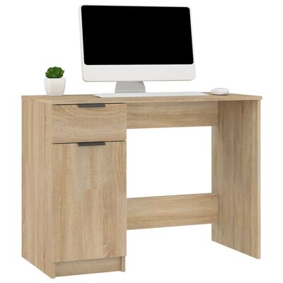 vidaXL Bureau Chêne sonoma 100x50x75 cm Bois d'ingénierie