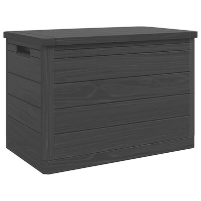 vidaXL Boîte à coussins d'extérieur anthracite 77,5x44,5x53 cm PP