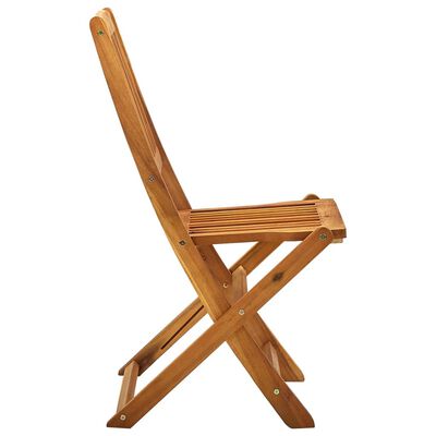 vidaXL Chaises pliables d'extérieur lot de 2 Bois d'acacia solide