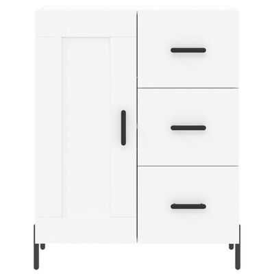 vidaXL Buffet haut Blanc 69,5x34x180 cm Bois d'ingénierie