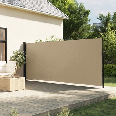 vidaXL Auvent latéral rétractable beige 180x300 cm