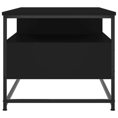 vidaXL Table basse noir 100x51x45 cm bois d'ingénierie