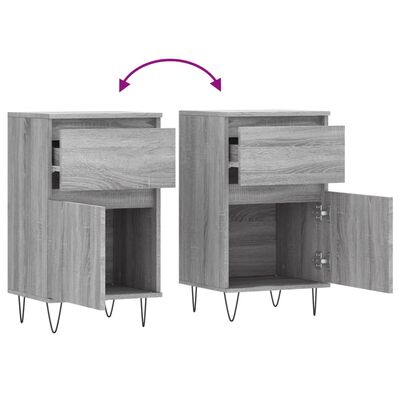 vidaXL Buffet sonoma gris 40x35x70 cm bois d'ingénierie