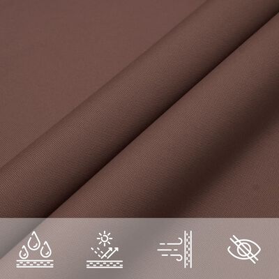 vidaXL Voile de parasol tissu oxford rectangulaire 6x7 m marron