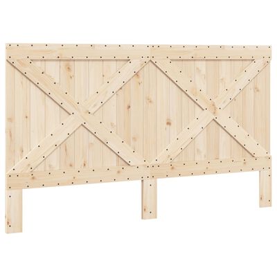 vidaXL Cadre de lit sans matelas avec tête de lit 200x200 cm