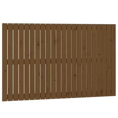 vidaXL Tête de lit murale Marron miel 140x3x90 cm Bois massif de pin