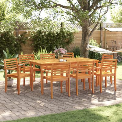 vidaXL Chaises de jardin lot de 8 59x55x85 bois massif d'acacia