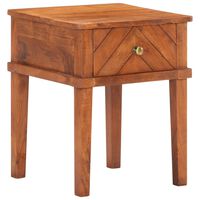 vidaXL Table de chevet 40x40x50 cm Bois d'acacia massif