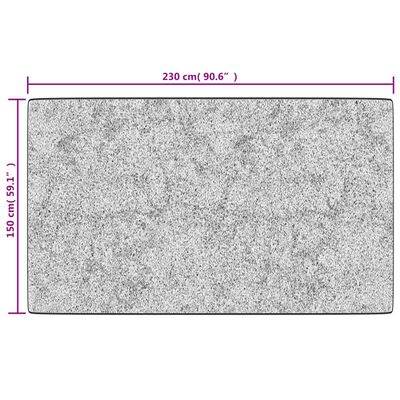 vidaXL Tapis lavable gris et doré 150x230 cm antidérapant