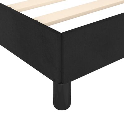 vidaXL Cadre de lit sans matelas noir 180x200 cm velours