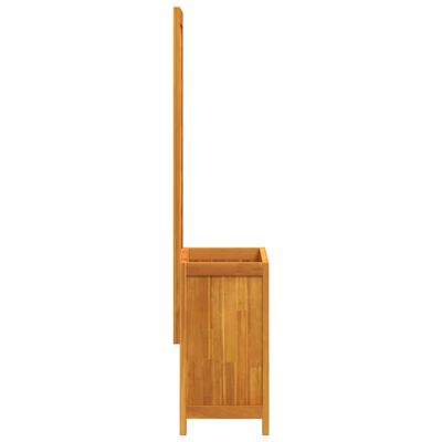 vidaXL Jardinière avec treillis 55x29,5x132 cm bois massif d'acacia