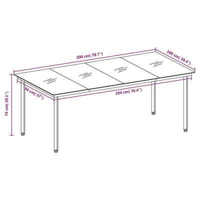 vidaXL Ensemble à manger de jardin 9 pcs Gris clair