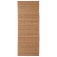 vidaXL Tapis en bambou marron à latte rectangulaire 80 x 300 cm