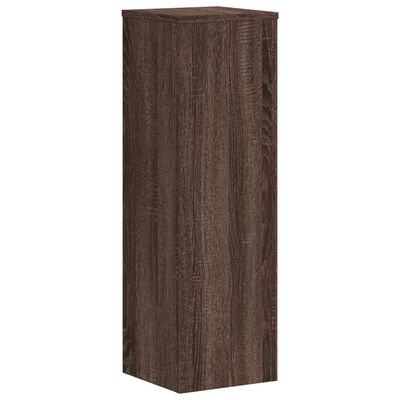 vidaXL Supports pour plantes 2 pcs chêne marron bois d'ingénierie