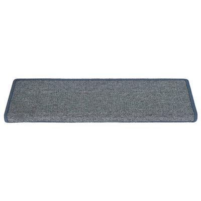 vidaXL Tapis d'escalier 15 pcs 65x21x4 cm Violet et bleu