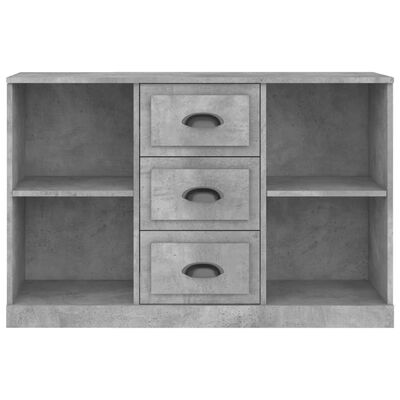 vidaXL Buffet gris béton 104,5x35,5x67,5 cm bois d'ingénierie