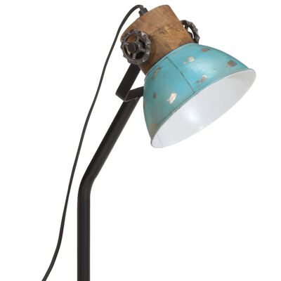 vidaXL Lampe de bureau 25 W bleu délavé 18x18x60 cm E27