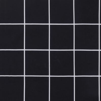 vidaXL Coussins de palette 7 pcs noir motif de carreaux tissu