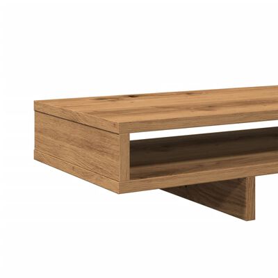 vidaXL Support de moniteur chêne artisanal 100x27x15cm bois ingénierie