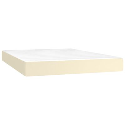 vidaXL Matelas de lit à ressorts ensachés Crème 140x200x20 cm