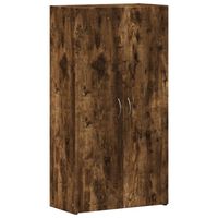 vidaXL Armoire de classement chêne fumé 60x32x115 cm bois d'ingénierie