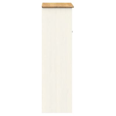 vidaXL Dessus de commode VIGO blanc 78x30x100 cm bois massif de pin