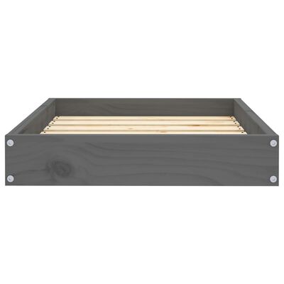 vidaXL Lit pour chien Gris 61,5x49x9 cm Bois de pin solide