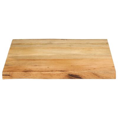 vidaXL Dessus de table 40x40x3,8 cm bord vivant bois massif manguier