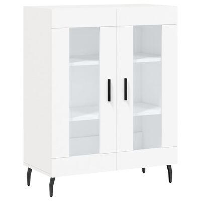 vidaXL Buffet haut Blanc 69,5x34x180 cm Bois d'ingénierie