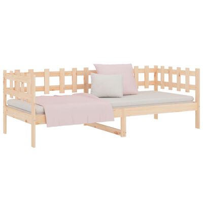 vidaXL Lit de jour sans matelas 90x200 cm bois de pin massif