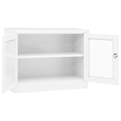 vidaXL Armoire de bureau Blanc 90x40x70 cm Acier