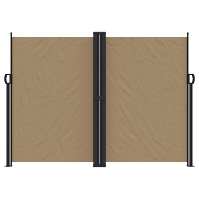 vidaXL Auvent latéral rétractable taupe 180x1200 cm