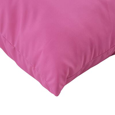 vidaXL Coussins de palette lot de 3 rose tissu Oxford