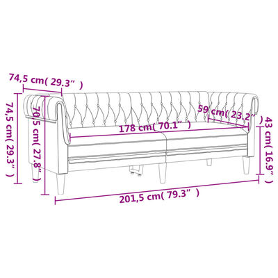 vidaXL Ensemble de canapés 3 pcs vert foncé tissu