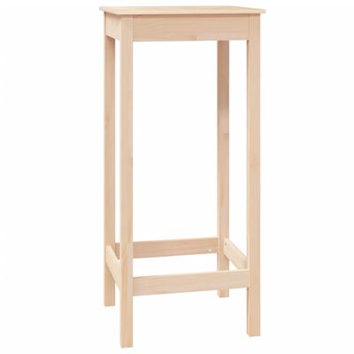 vidaXL Table de bar 50x50x110 cm bois massif de pin